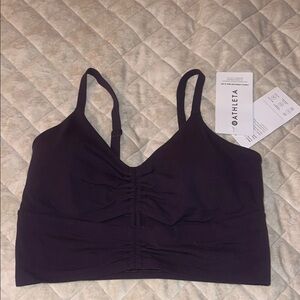 Athleta Purple Sports Bra Wireless Comfort